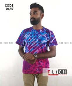 FLiCH Round Neck Tie-Dye T-Shirt for Men